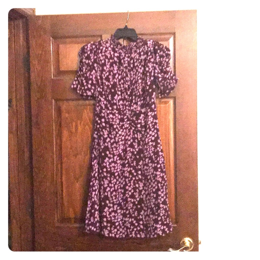 Purple floral dress